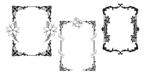 vintage frame and border for graphic designer