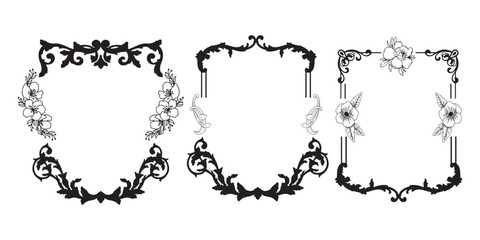 vintage frame and border for graphic designer