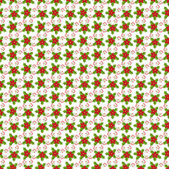 A Silent Christmas Night Seamless Vector Pattern Design