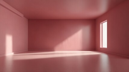 3d pink stage background product featuring podium scene with leaf platform generate ai