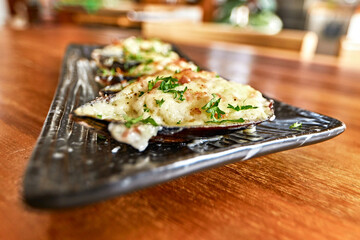 Baked Mussels with Cheese