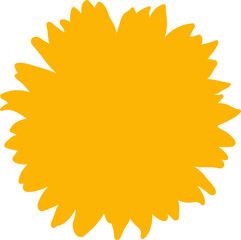 Sunflower Silhouette Illustration 