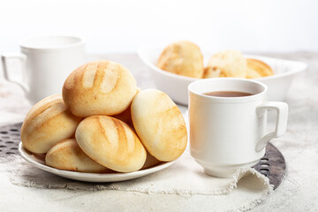 Delicious and nutritious almojabanas or pandebono, a food based on cassava flour and cheese