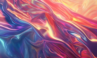 Naklejka premium Iridescent digital art