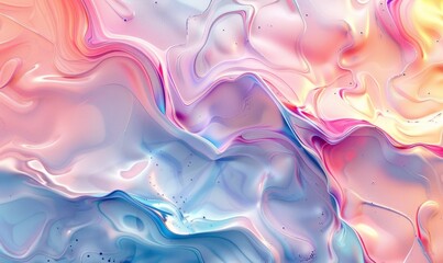 Obraz premium Abstract liquid pattern in pastel hues