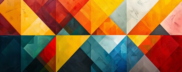 Colorful geometric designs with sharp angles