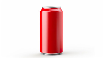 Obraz premium Isolated drink can against a white background