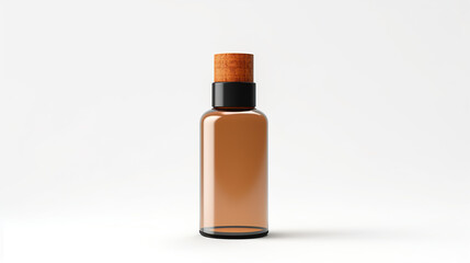 A white background with an isolated foundation bottle