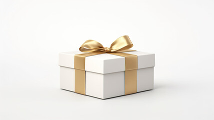 Fototapeta premium Elegant box set up on a white background