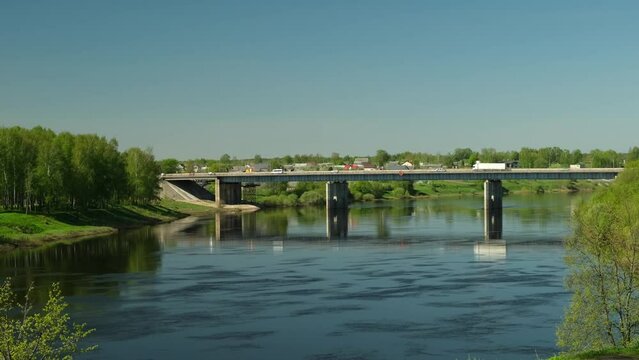 bridge over the river, Polotsk, Belarus