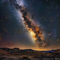 aurora borealis in the mountains