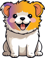 cat funny style vector design