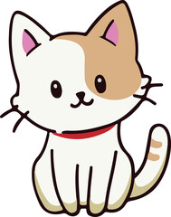 cat funny style vector design