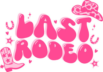 Last Rodeo Cowgirl Bachelorette Party Design