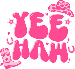 Yee Haw Cowgirl Bachelorette Party Design