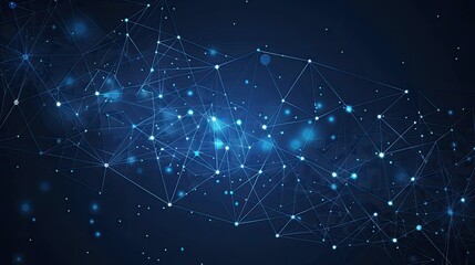 High tech technology geometric and connection system background