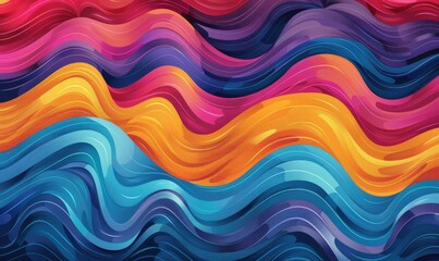 Digital wave pattern in vibrant colors