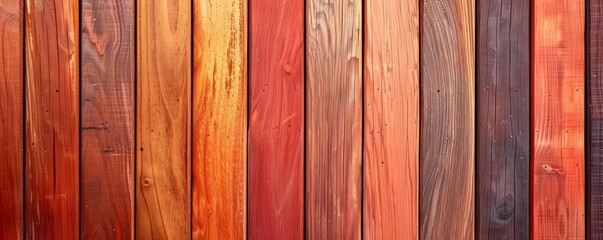 Fototapeta premium Light mahogany wood planks with grain