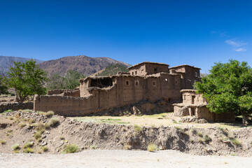 Typical maroccan architecture in Happy Valley. Aït Bouguemez Valley.