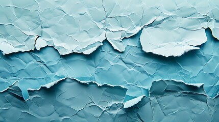 Fototapeta premium Blue Crumpled Paper Texture