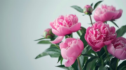 Beautiful Pink Peonies Bouquet