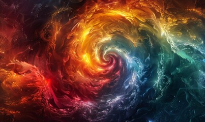 Fototapeta premium Colorful fractal swirls