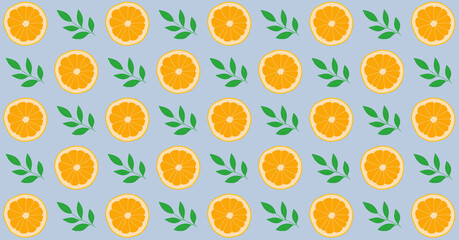 スライスみかんのパターン模様