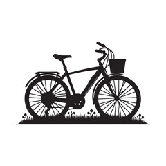 bicycle vector art silhouette design