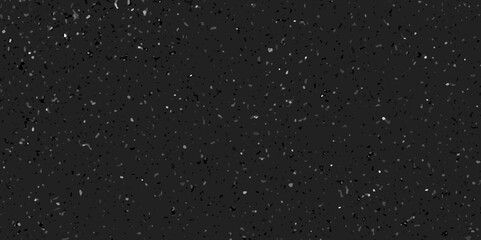 Abstract gray quartz terrazzo marble tile black background. Terrazzo stone mosaic texture. quartz surface for bathroom or kitchen countertop. marble texture design terrazzo texture.