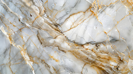 White marble texture with golden veinings