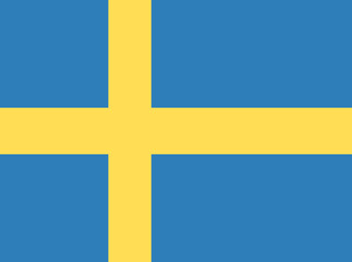Sweden Flag, Vector Graphic Illustration