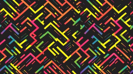 Abstract Geometric Pattern with Bright Colors