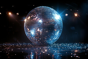 disco ball with lights