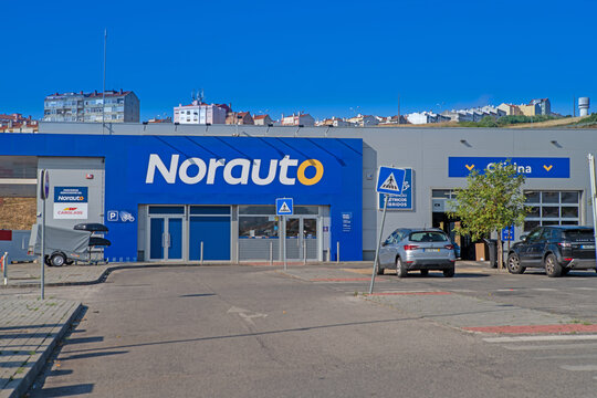 Lisbon Portugal 27 JUNE 2024 . Exterior view of a Norauto center. Norauto is an international chain of car service and retail centers belonging to the French group Mobivia .