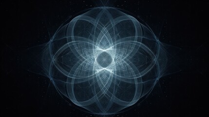 Obraz premium Abstract Intertwined Geometric Shapes