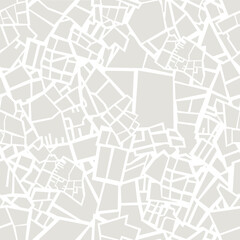 Abstract seamless pattern city map. Vector wallpaper. The flooring art features a monochrome design. Navigator for town streets
