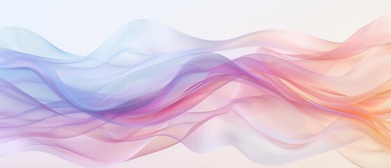 Obraz premium A colorful wave with a pink and blue gradient