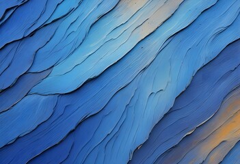 Fototapeta premium Wavy light blue, celeste, turquoise, sky color rought 3d concrete clay wall tezture texture background