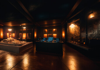 Beats resonating through the dynamic DJ booth.