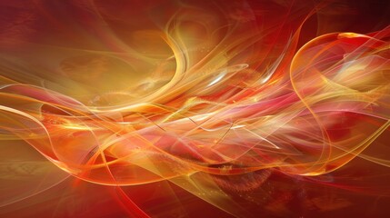 Obraz premium Abstract Swirling Waves of Light and Color