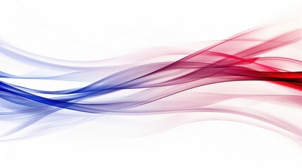 Abstract Swirling Red and Blue Waves