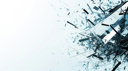 Obraz premium Abstract Shattered Glass Explosion