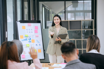 Teams collaborate on projects, marketing, sales, and development through brainstorming sessions, consultations, and data-driven discussions for business growth.