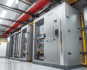 Optimized data center configuration  structured cabling, switch panel, and network framework