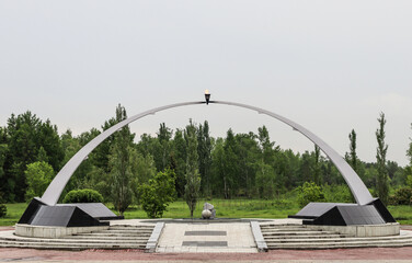 Omsk, Omsk Region, Russian Federation - June 6, 2024. Memorial of the Great Patriotic War