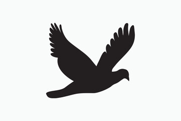 A vector Image adobe illustrator of a dove.