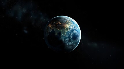 Fototapeta premium Stunning Planet in Deep Space with Stars and Nebulae - Cosmic Sci-Fi Background