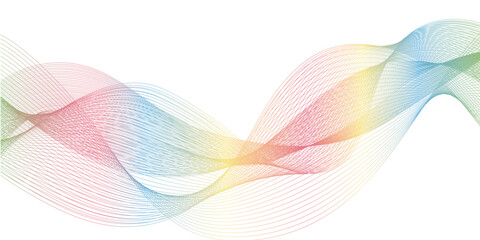 abstract blue redwave line on the white background image unique pattern graphics element modern summer creative gradient effect on the line vector illustration futuristic technological canvas template