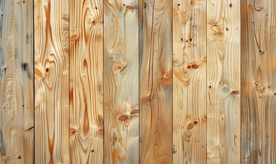 Fototapeta premium Light fir wood planks with grain