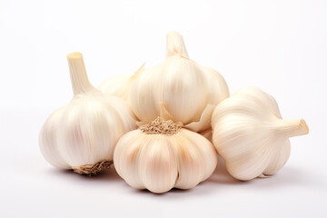 garlic on isolated white background